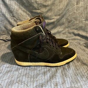 Nike dunks 2012 sky high hidden wedge suede sneakers 10